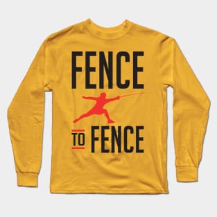 Fence to Fence (black) Long Sleeve T-Shirt